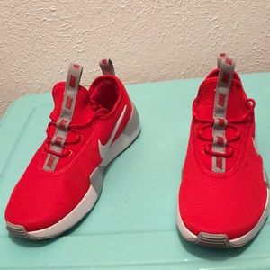 Red White & Gray Nike Shoes Size 5.5 Girls